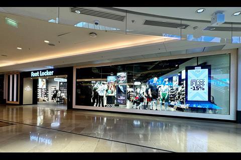 Exterior of Foot Locker store, Paris